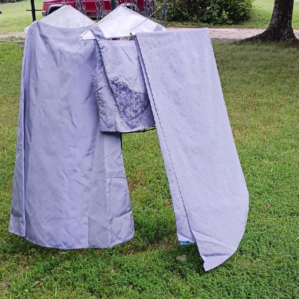 Elegant Gray Women's 3pcs Dress